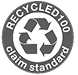 Recycled Claim Standard 100 certification logo