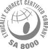 SA 8000 certified company logo