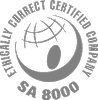 SA 8000 certified company logo
